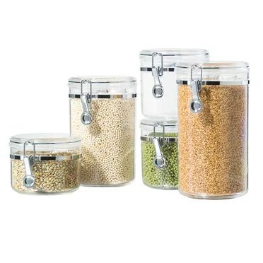 Mainstays 4-Piece 24.9-Cup Canister Set, Clear Food Storage Containers - Walmart.com | Walmart (US)