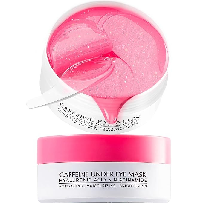 Under Eye Patches for Dark Circles: Caffeine Gel Masks for Puffiness Undereye Bags Wrinkles - Ins... | Amazon (US)