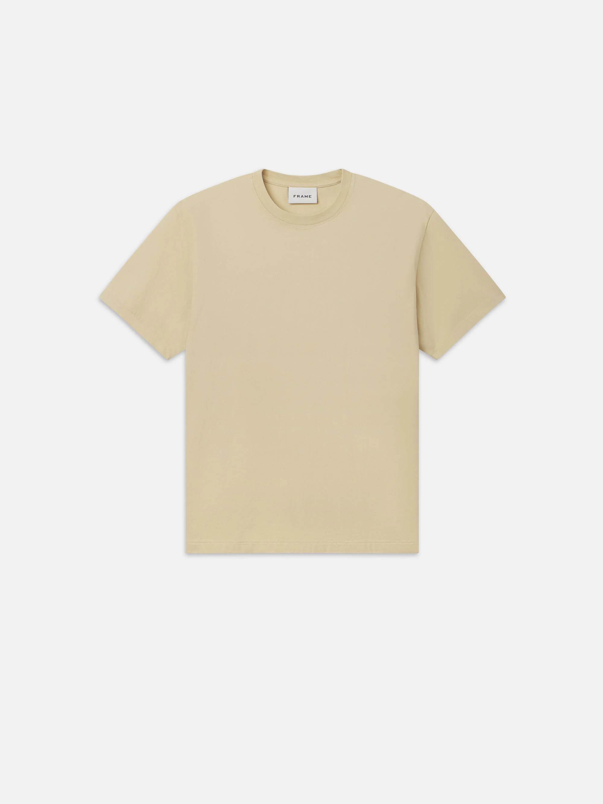 FRAME Logo Tee -- Dusty Yellow | Frame Denim