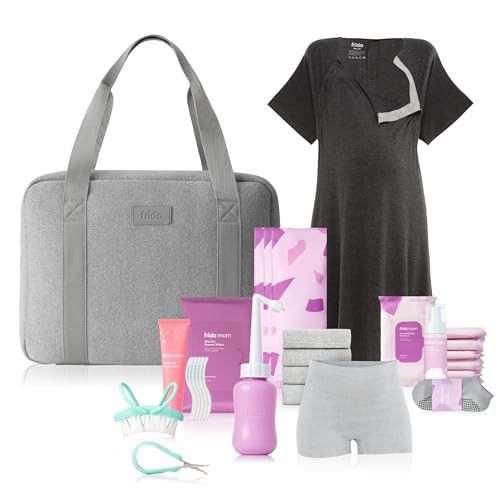 Frida Mom Pre-Packed Hospital Bag Essentials for Labor and Delivery, Postpartum Essentials for Recovery and Baby (30pc Gift Set) | Amazon (US)
