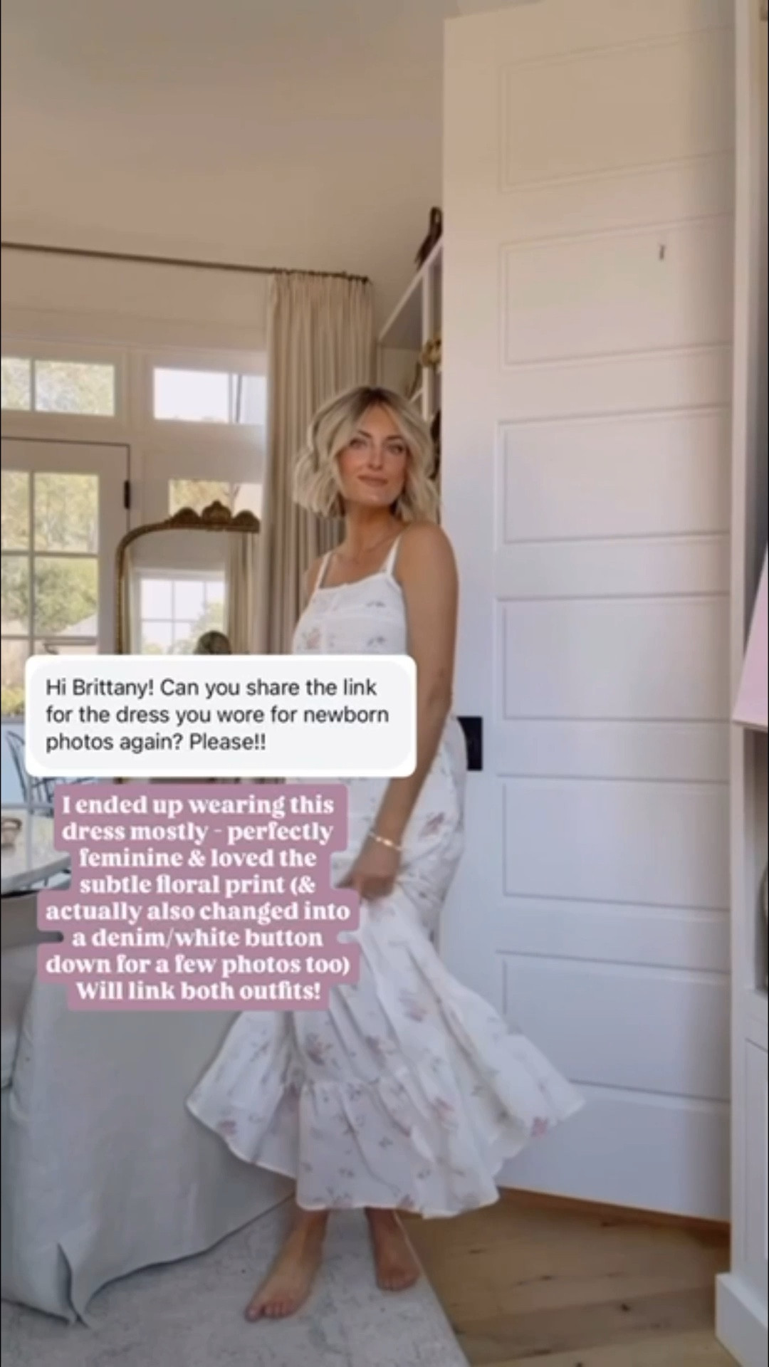 This dress is under $50 & has the prettiest floral pattern! Great for newborn or family photos! Wearing XS. 

Loverly Grey, Target find, Target fashion, spring dress, floral dress, maxi dress, spring family photos dress, newborn photos dress

#LTKSeasonal #LTKootd