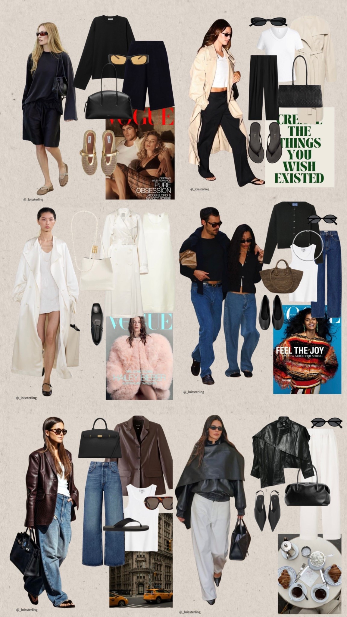 Part 2 

Save these looks for Spring 💫 12 outfit edits to get you ahead of the curve & have your wardrobe ready for the new season. 

📌 These are looks which I have taken from my personal Pinterest moodboard to recreate, the looks are very me, but are also quite simple which I feel so many of us can recreate by mixing and matching new pieces with existing within our wardrobes. 

These looks are focused on the base layer or a lighter over layer chucked on top, some skin on show, pedicure ready looks + saying good buy to the heavy fabrics. 

I’m looking to some of my fav style muses to recreate some effortless, chic low effort yet high impact looks. Shift dresses, looser denim, over size tees & garments with lace details are shifting to the front of my wardrobe to join my leather, lighter knitwear, trench coats & nylon jackets. 

Woman fashion
Woman style 

#LTKuk #LTKspring #LTKwinter