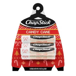 Chapstick Holiday Ugly Sweater Lip Balm - Candy Cane - 0.15oz/4ct | Target