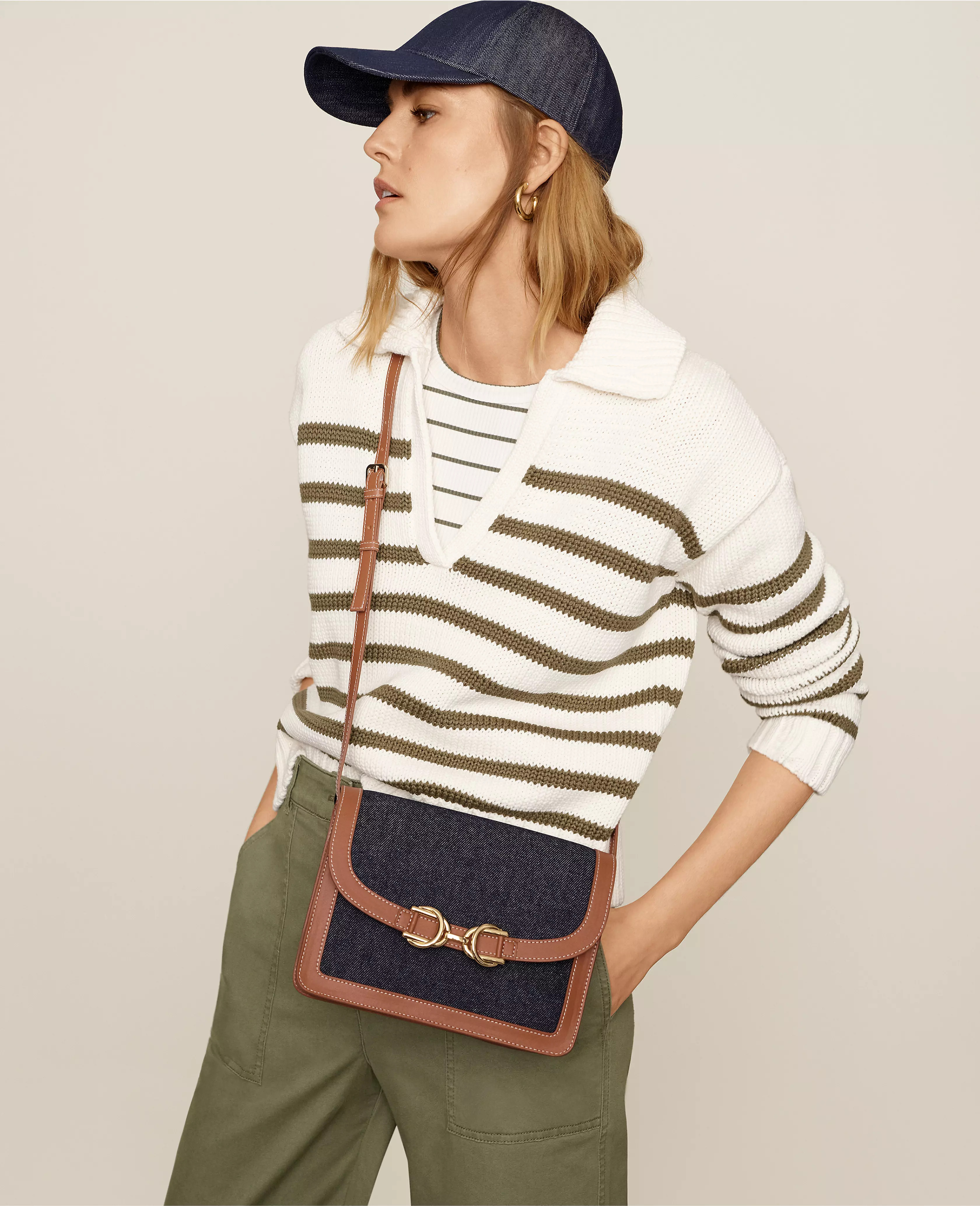 AT Weekend Chunky Collared Sweater | Ann Taylor (US)