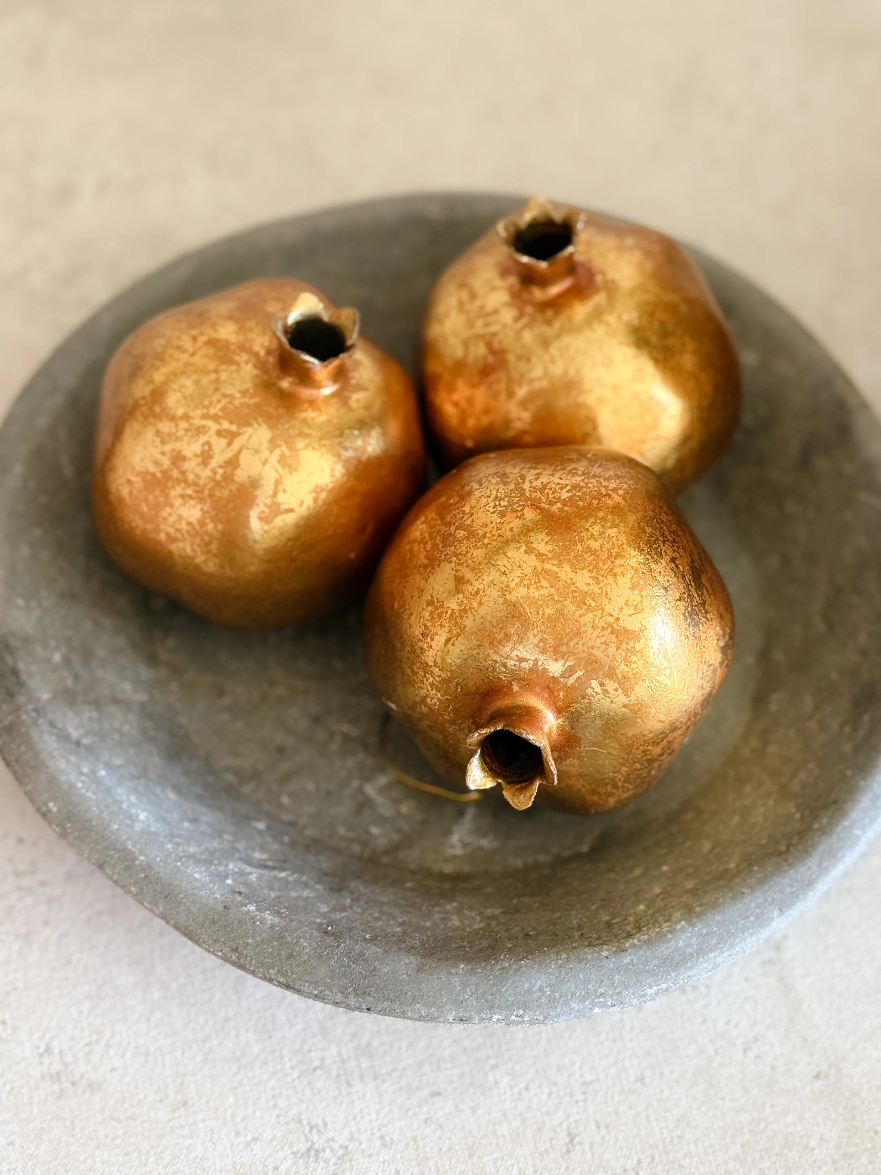 Pomegranate Ornament, Antique Bronze 3.5” | Cottage and Key