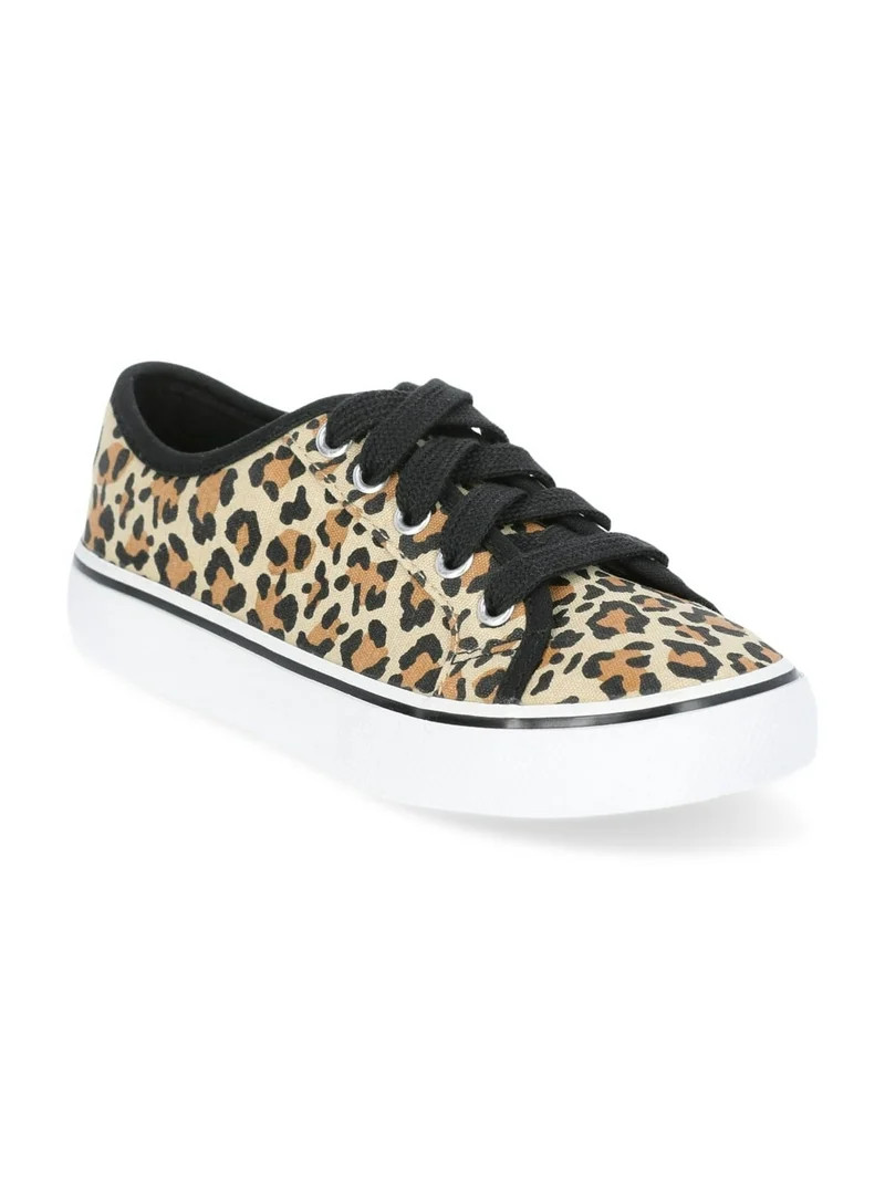 Wonder Nation Little & Big Girls Casual Skate Sneakers | Walmart (US)