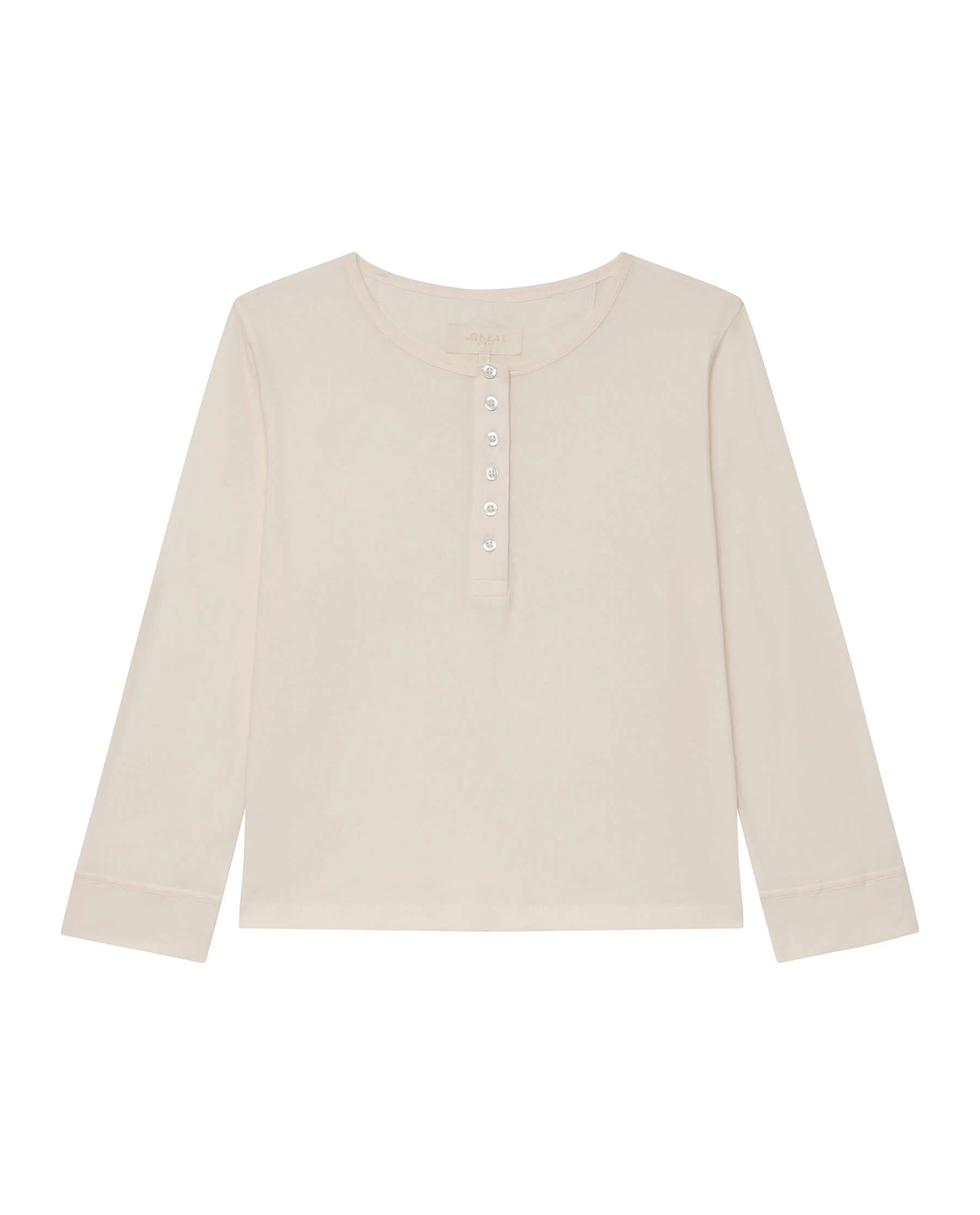 The Crop Sleep Henley. | THE GREAT.