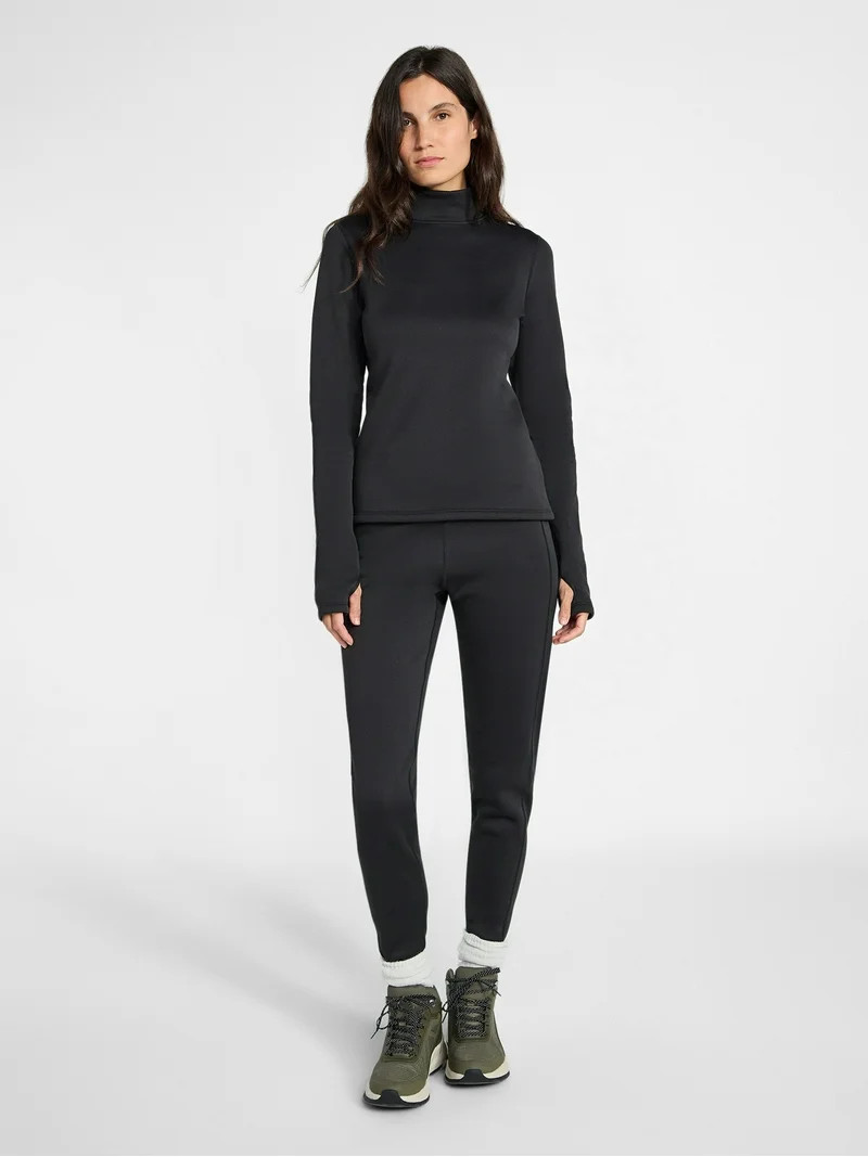 Ozark Trail Women's Thermal Long Sleeve Fleece Mockneck Top, Sizes XS-2XL | Walmart (US)