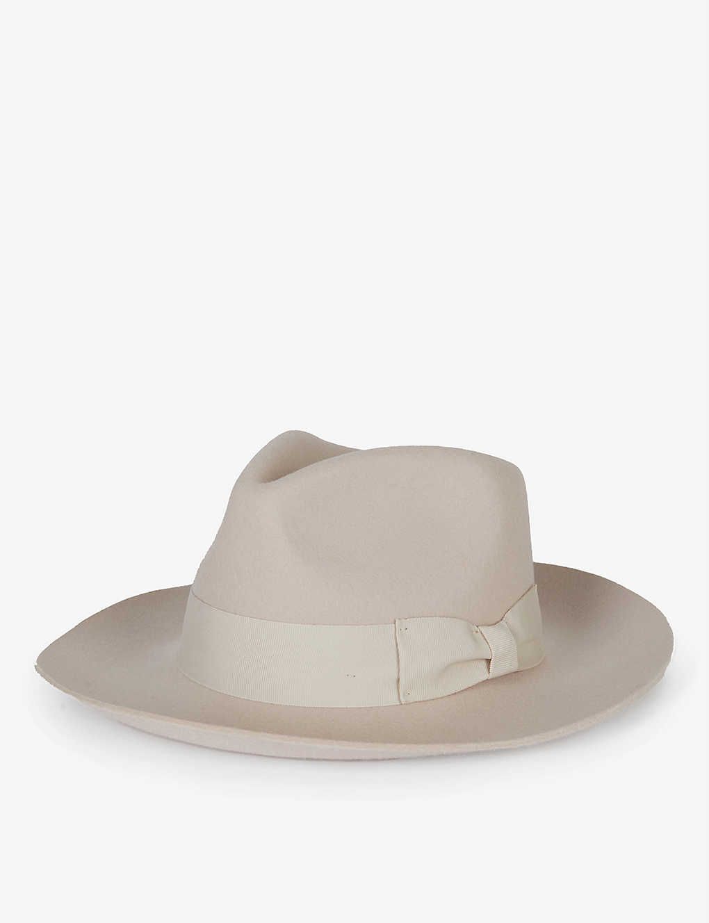 Textured wool-felt fedora hat | Selfridges