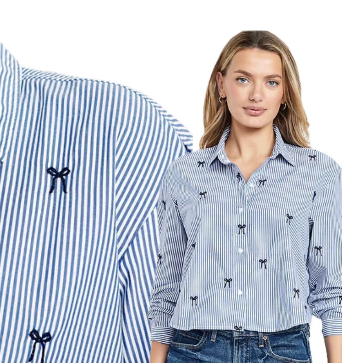 Bows Forever 🎀
… this cute crop button-up is on my list. What a cute pattern!



#LTKFindsUnder50 #LTKSeasonal