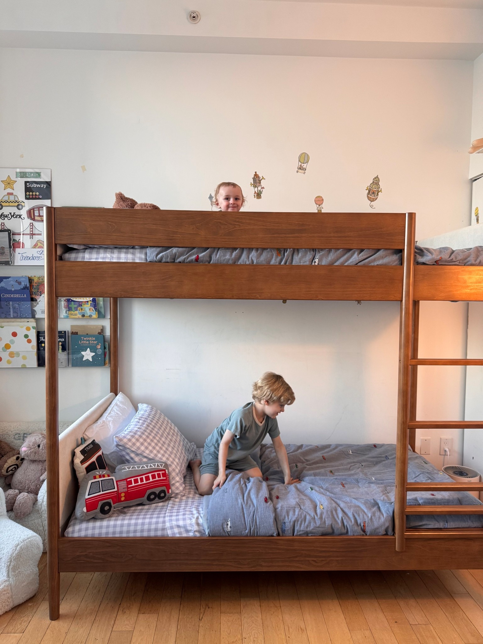 Twin over Twin Bunk beds that are Green Guard Gold certified + bedding that is non-toxic Oeko-Tex® certified! 

#LTKHome #LTKBaby #LTKKids