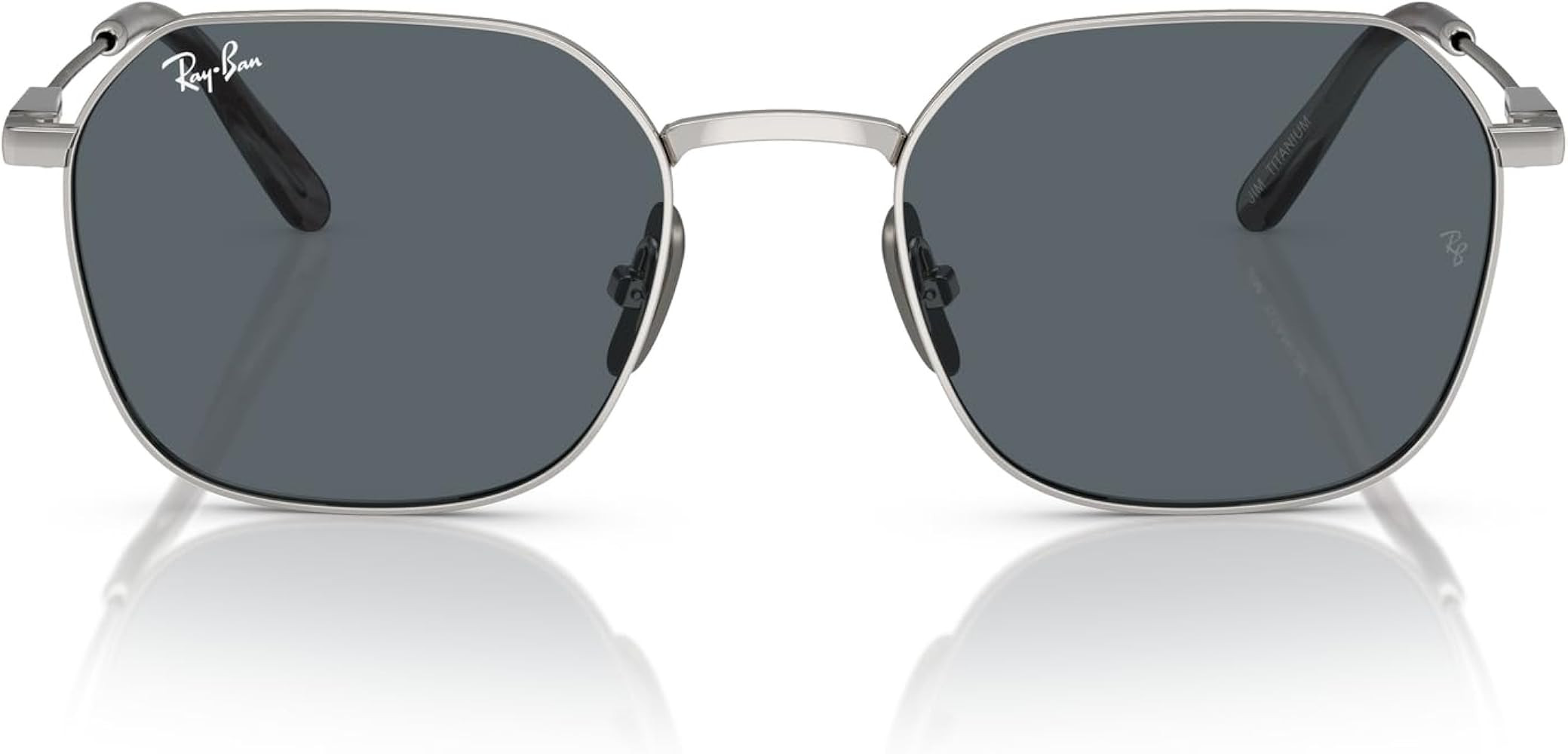 Ray-Ban RB8094 Jim Titanium Square Sunglasses | Amazon (US)