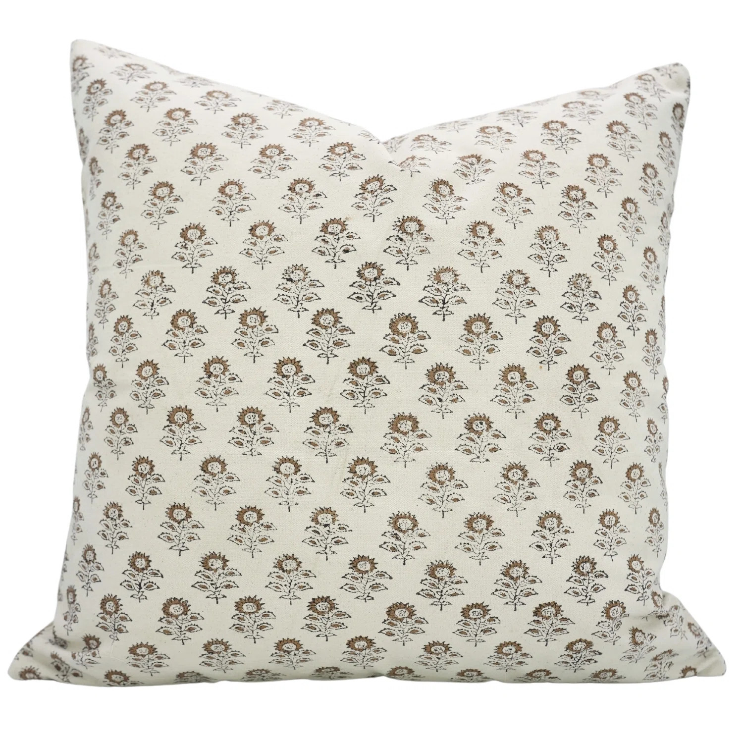 Fabdivine Hand block printed pillow cover decorative throw pillowcase organic boho decor couch cu... | Wayfair North America