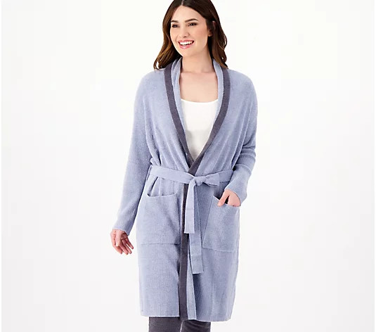 Barefoot Dreams CozyChic Ultra Lite Ribbed Short Robe | QVC