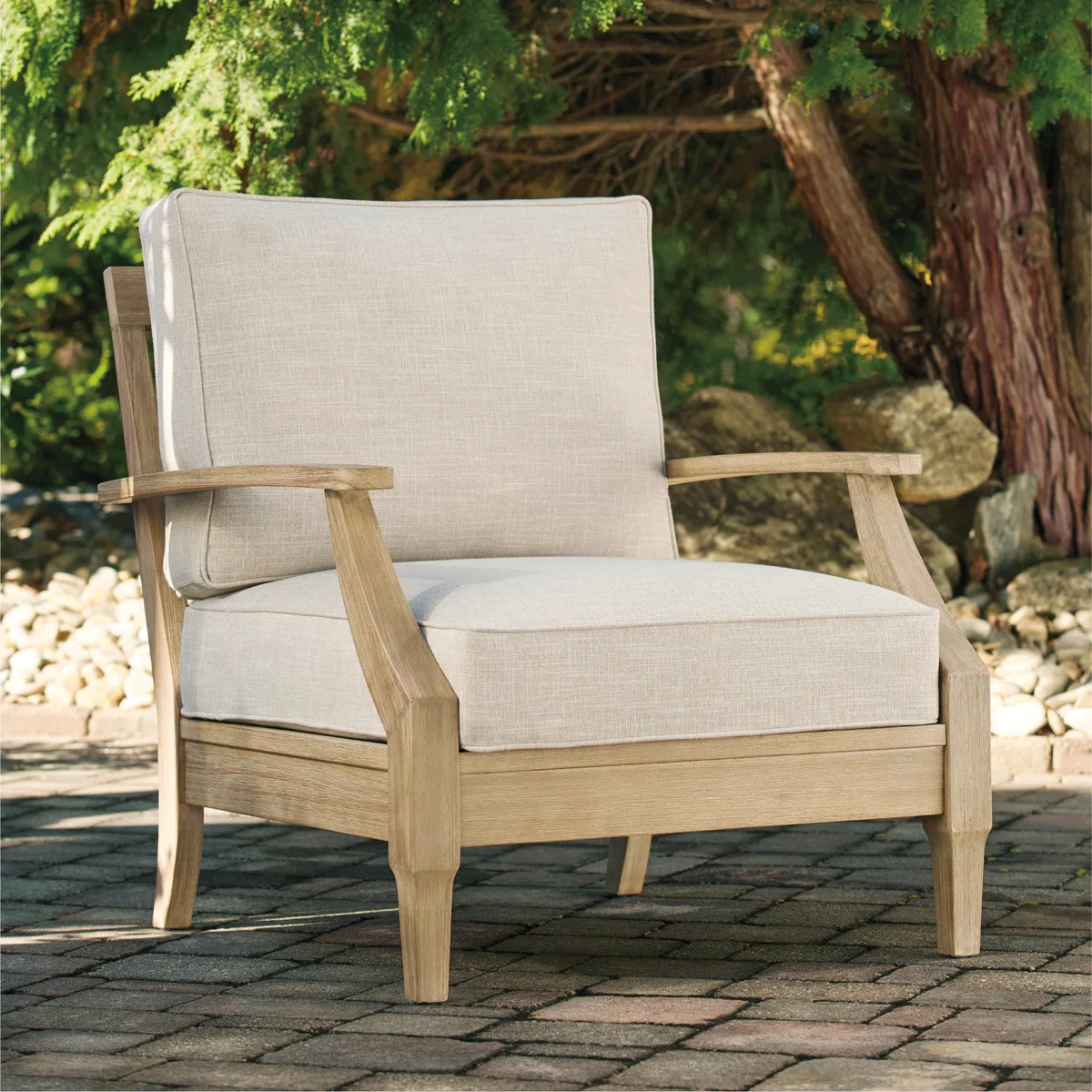 Arikka Eucalyptus Outdoor Lounge Chair | Wayfair North America