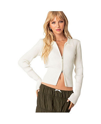 Women's Cora knitted zip up cardigan - Macy's | Macy's