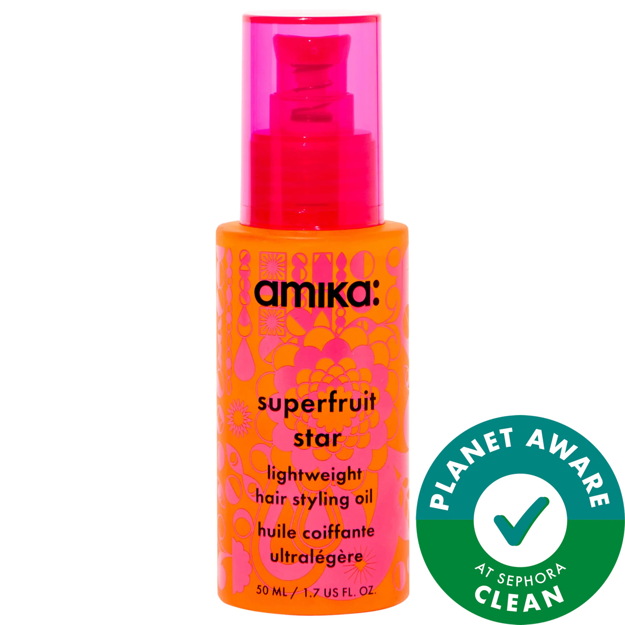 amika Superfruit Star Lightweight Hair Styling Oil 1.7 oz / 50 mL | Sephora (US)
