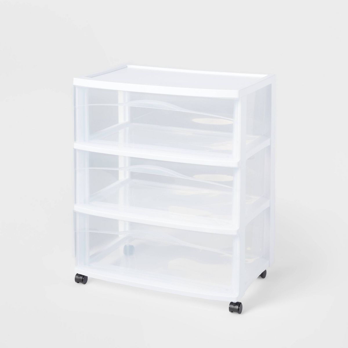3 Drawer Wide Cart White - Brightroom™ | Target