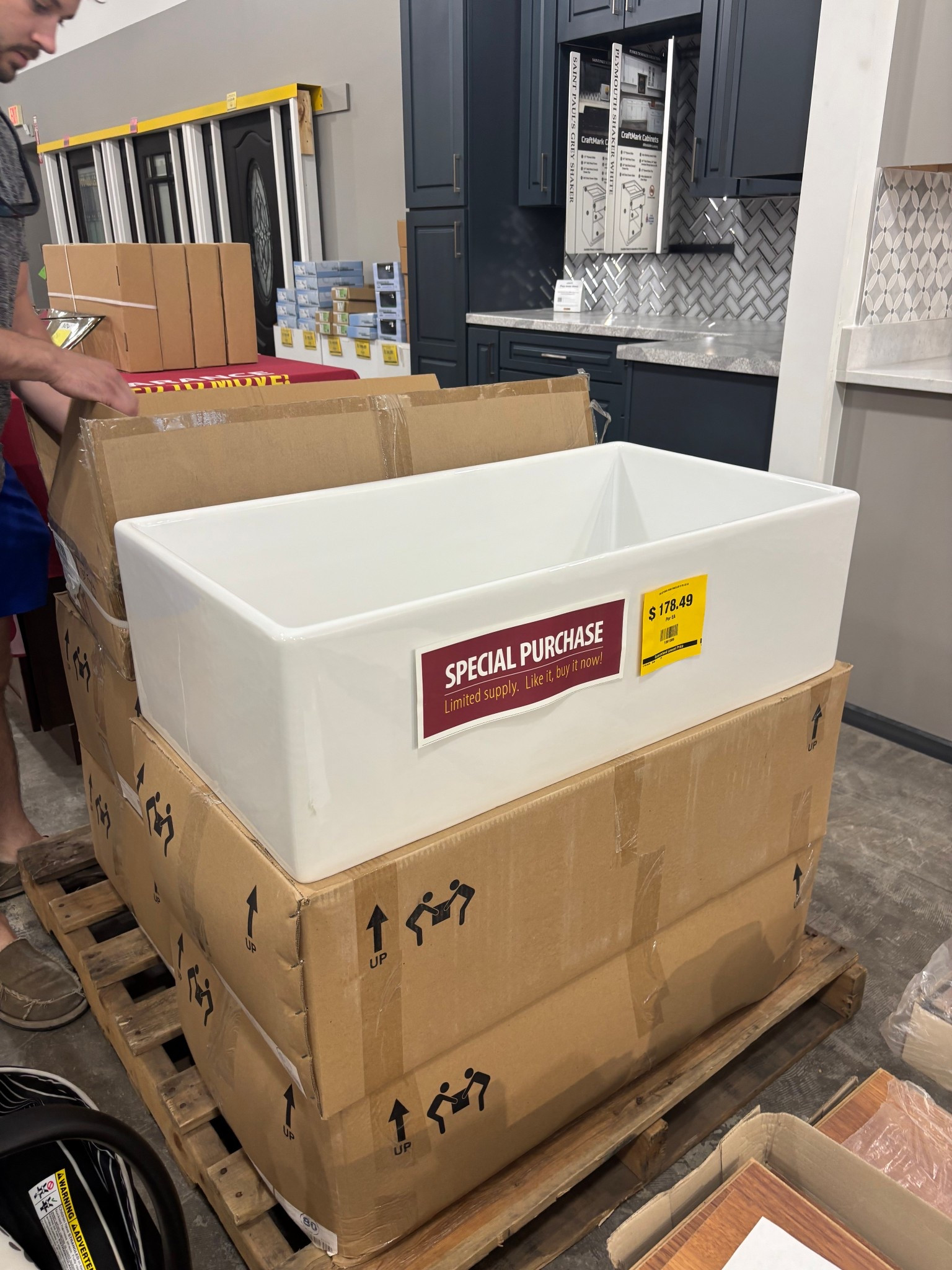 Apron front Farmhouse sink of my dreamssssss and less than $200?!?! Say less! Linking from Lowe’s and Home Depot but we snagged it from Home Outlet in JC!

#LTKHome #LTKSaleAlert #LTKFamily