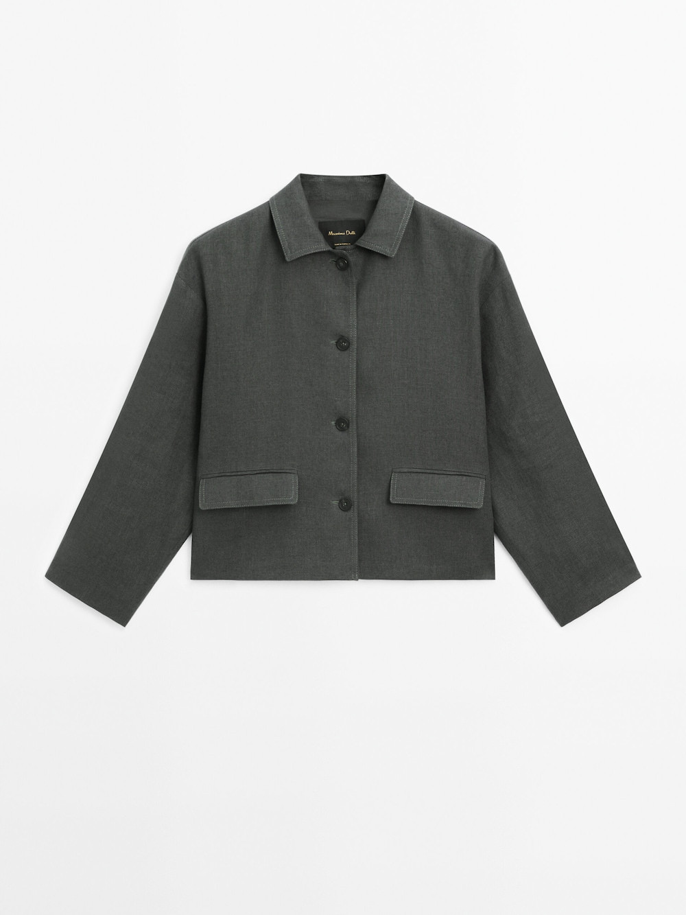 Oversize short jacket | Massimo Dutti US