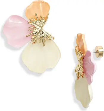 Flower Petal Enamel Earrings | Nordstrom