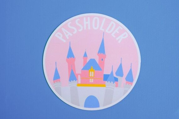Sleeping Beauty Castle Passholder Magnet | Etsy (US)