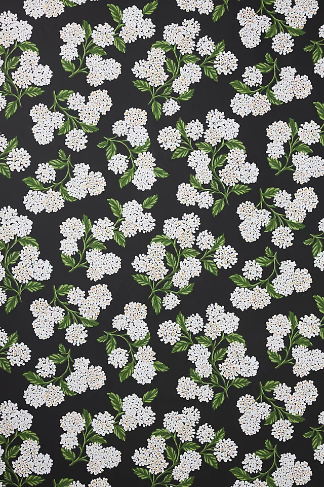 Rifle Paper Co. Hydrangea Wallpaper | Anthropologie (US)