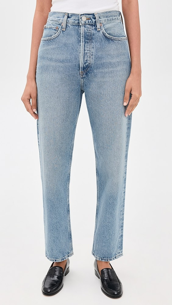 90s Pinch Waist High Rise Straight Jeans | Shopbop