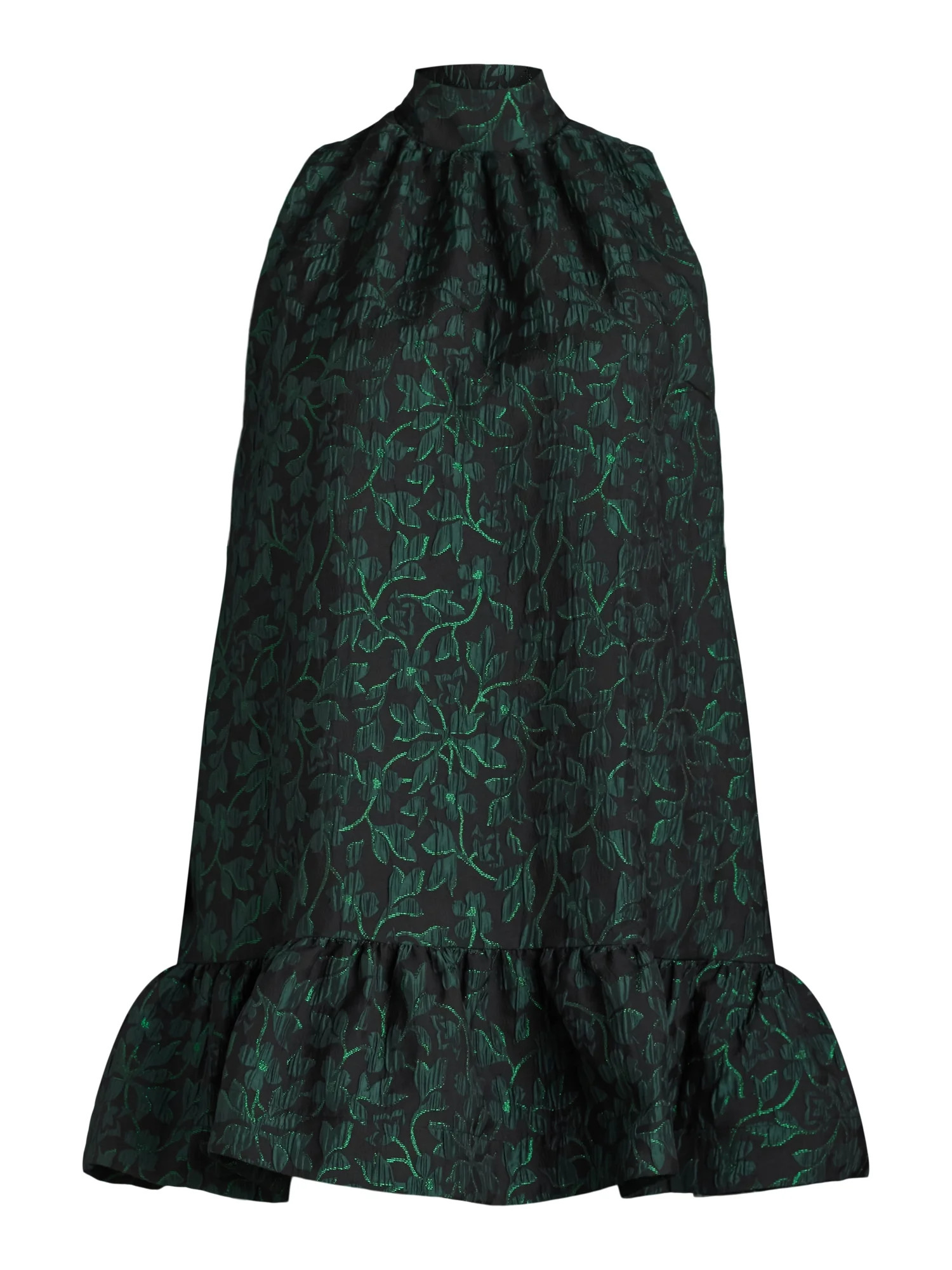 Scoop Women's Plus Jacquard Mini Swing Dress, Sizes 1X-4X | Walmart (US)