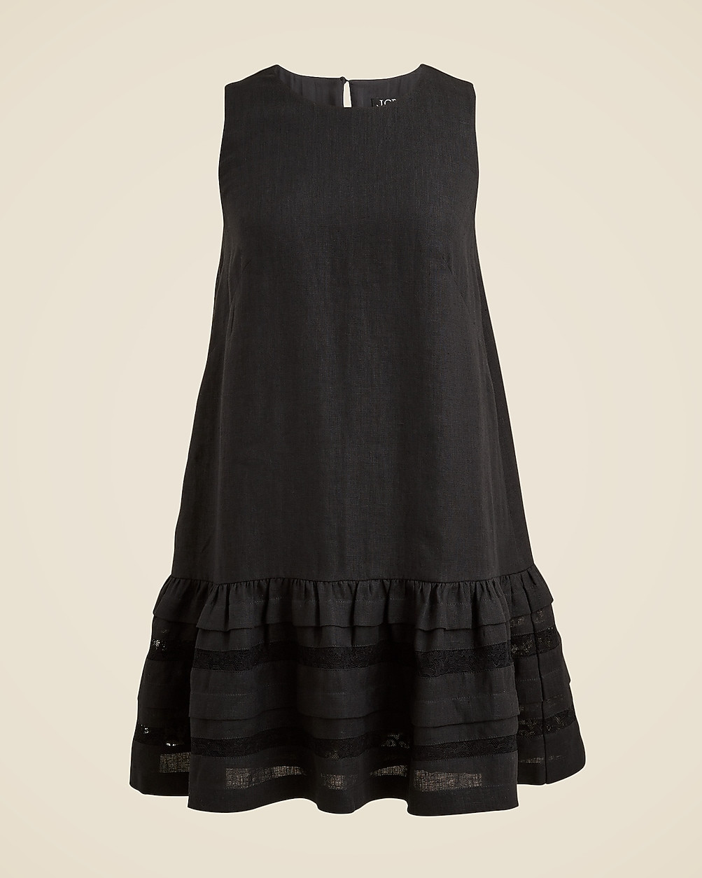 Maxine ruffle-trim dress in linen | J. Crew US