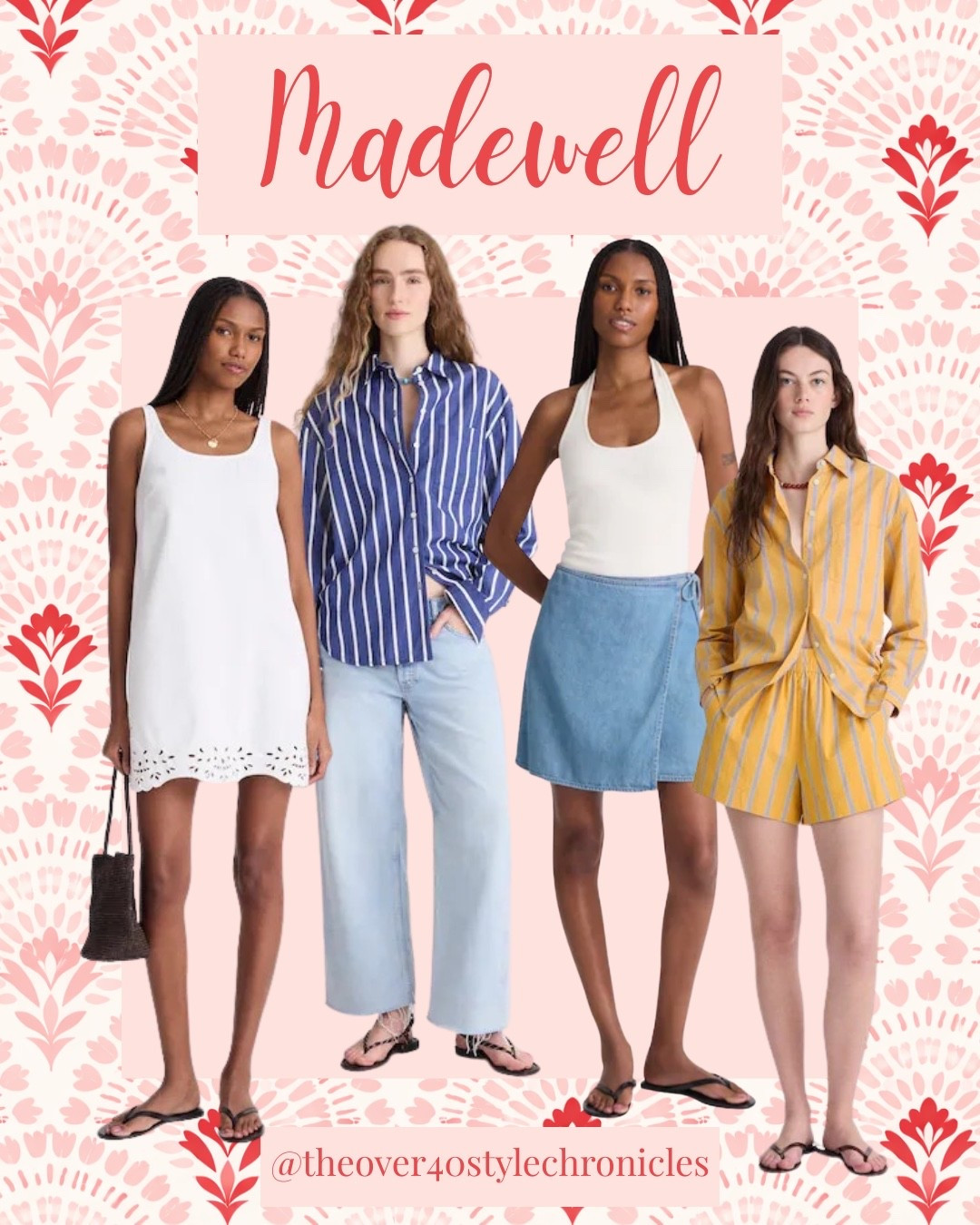 Madewell has really good summer pieces right now if you love that relaxed but still polished look. Think easy striped sets, breezy denim, simple dresses, and those effortless basics that always feel chic without trying too hard.

I’m especially loving the blue and yellow stripes for summer. Very coastal, very classic, and the kind of pieces you can mix into your wardrobe for years.

madewell, madewell style, striped set, striped shirt, denim skirt, white summer dress, summer outfit ideas, casual chic, effortless style, coastal style, classic style, over 40 fashion, relaxed outfits, elevated casual, timeless fashion, summer basics, denim outfits, striped outfits, chic casual outfits, minimalist style, resort style, vacation outfits, everyday style, preppy casual, classic summer outfits

#LTKxMadewell #LTKU #LTKOver40