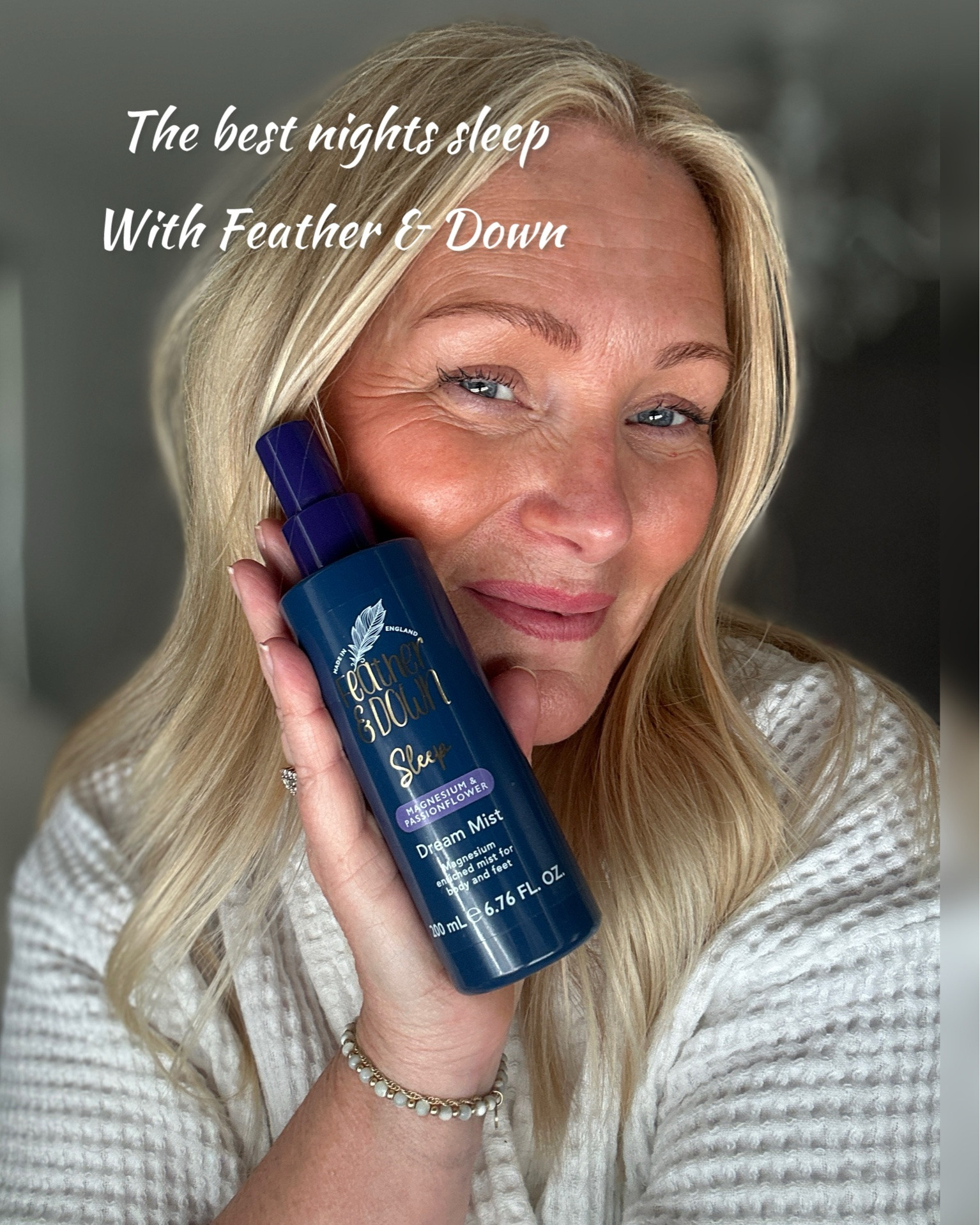 Honestly I can’t recommend Feather & Down products enough, they have completely changed my sleep pattern, I spray this on my feet and legs and gently rub in before bed, and I am able to completely switch off and have a non disturbed nights sleep.

I also use their pillow mist spray along side this.

#LTKuk #LTKbeauty