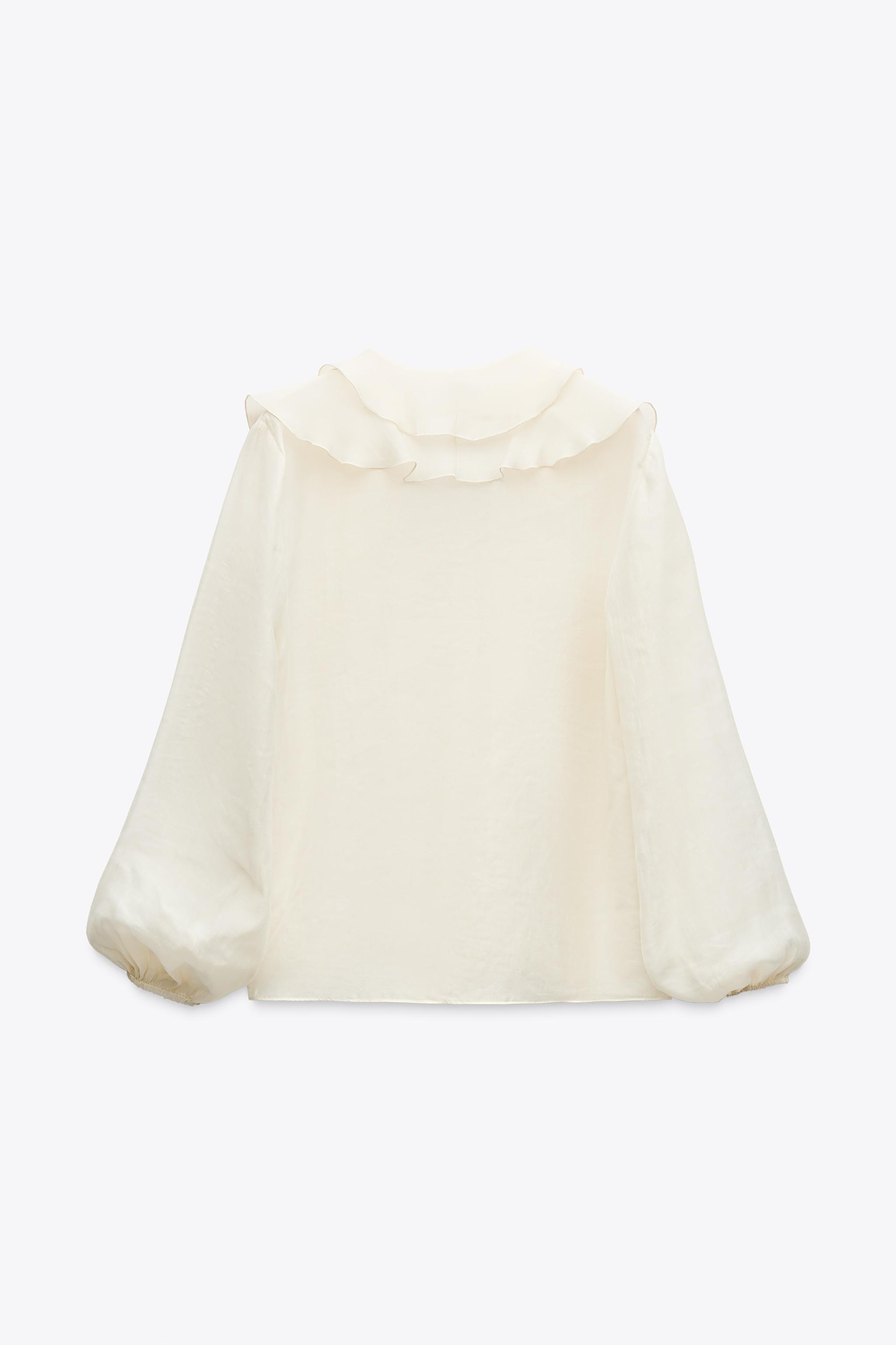 ZW COLLECTION RUFFLED SHIRT | Zara UK