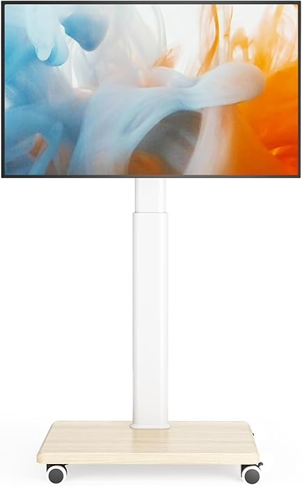 AX WABER Mobile TV Stand for 27 to 65 Inch TVs,Portable Rolling TV Cart on Wheels, Tall Universal... | Amazon (US)