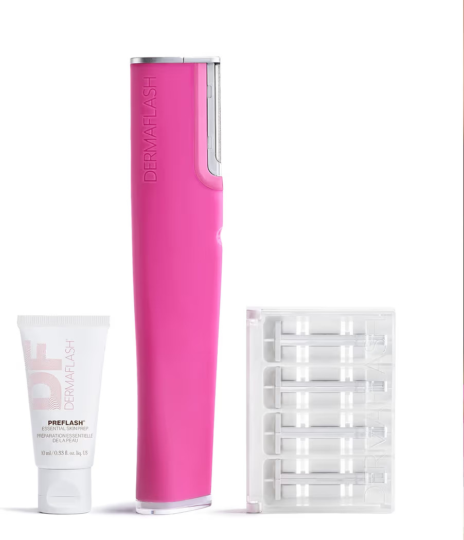 DERMAFLASH LUXE+ Sonic Dermaplaning Tool for Face Peach Fuzz Removal, Anti-Aging and Exfoliation | Amazon (US)