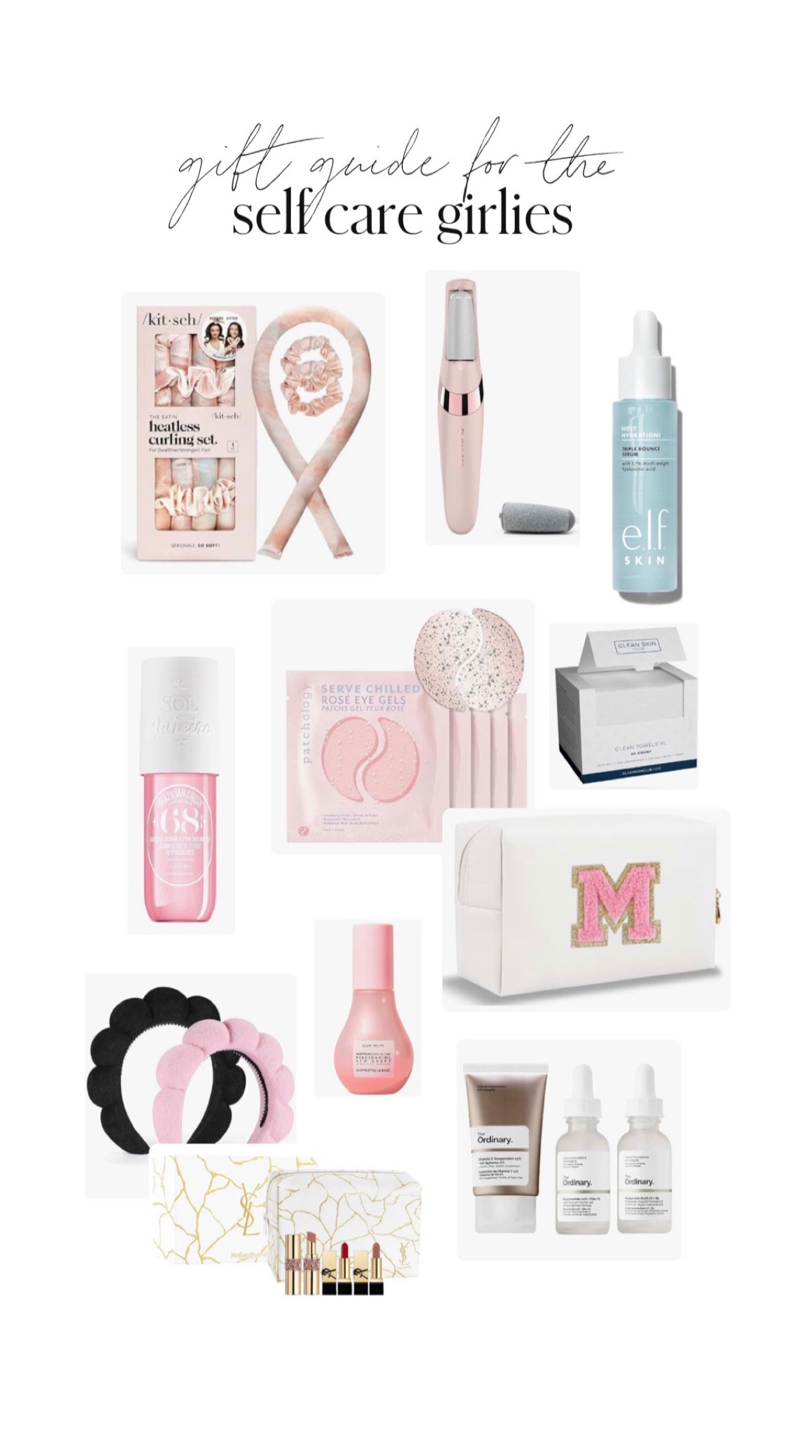 gift guide for the ✨self care girlies✨

#LTKskincare #skincaregirls #selfcare #selfcaregirls #beautyroutines #amazon #sephora #perfume #lipkits #yslbeauty #hairtools #heatlesscurlingset #skincare #hydratingproducts #hydrationskincare #faceserum #facemist #faceoil #guasha #footcare #makeupbag #customgifts #makeuptowels #cleangirl #nighttimeroutine #giftguide #giftguideforher #giftguideforwife #giftguideformama #giftguideforgirlfriend #glowserum #antiaging #eyepatches #skincareheadband #skincareset 

#LTKHoliday #LTKbeauty #LTKGiftGuide