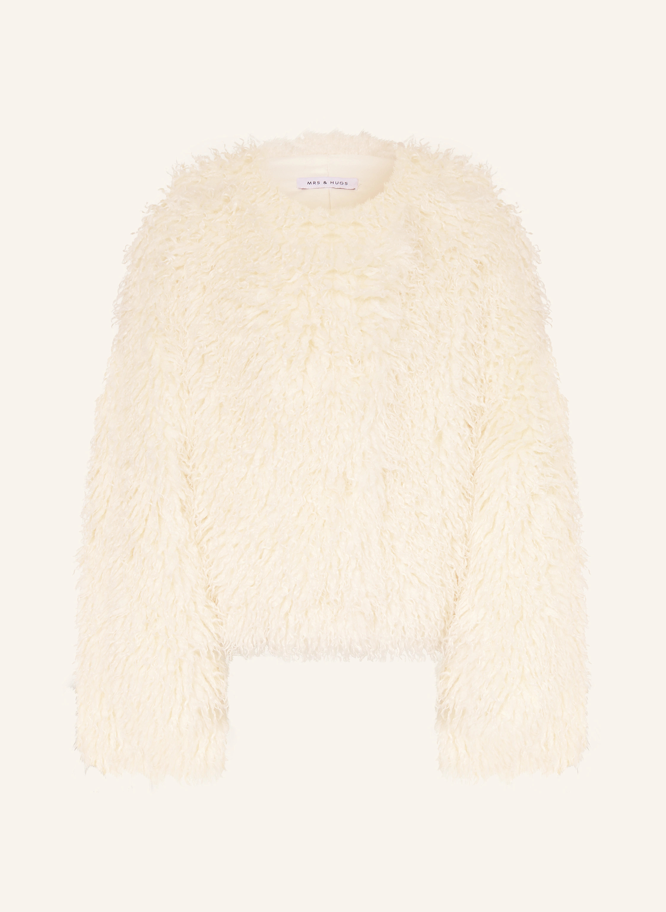 MRS & HUGS Kunstfell-Jacke in ecru | Breuninger (DACH)