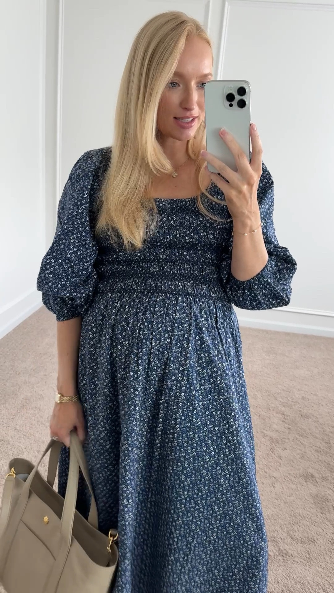 Such a comfy dress to wear now and into fall. I styled it as a casual mom outfit of the day but would also be cute for work with some flats. You can wear a regular bra with it too and it’s bump friendly. Wearing a size small 

#LTKBump #LTKSaleAlert #LTKFindsUnder100