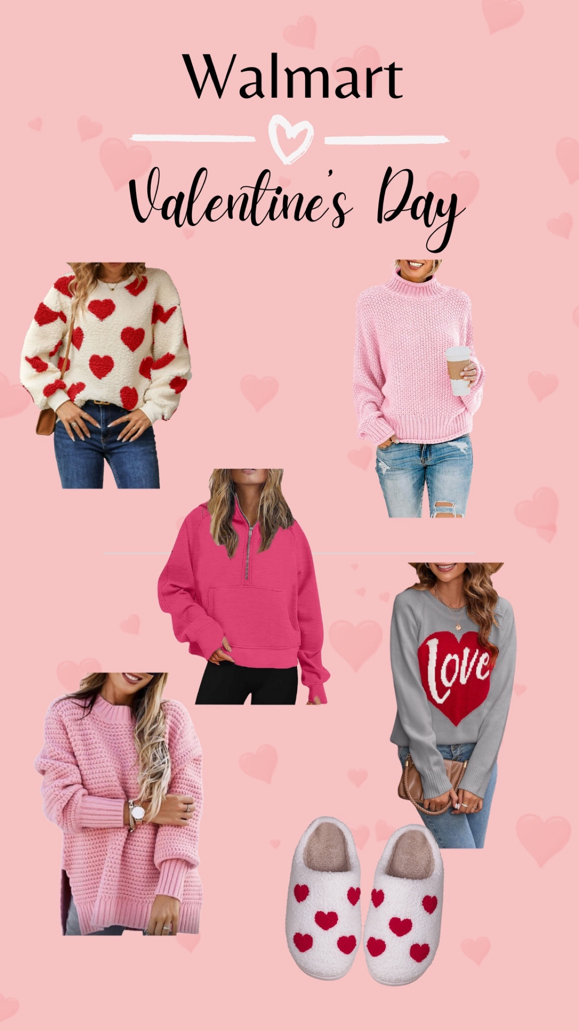 Walmart Valentine’s Day 💘💌 

Seasonal. Valentine’s Day. Valentines. Pink sweater. Red sweater. Holiday clothes 

#LTKSeasonal #LTKfindsunder50