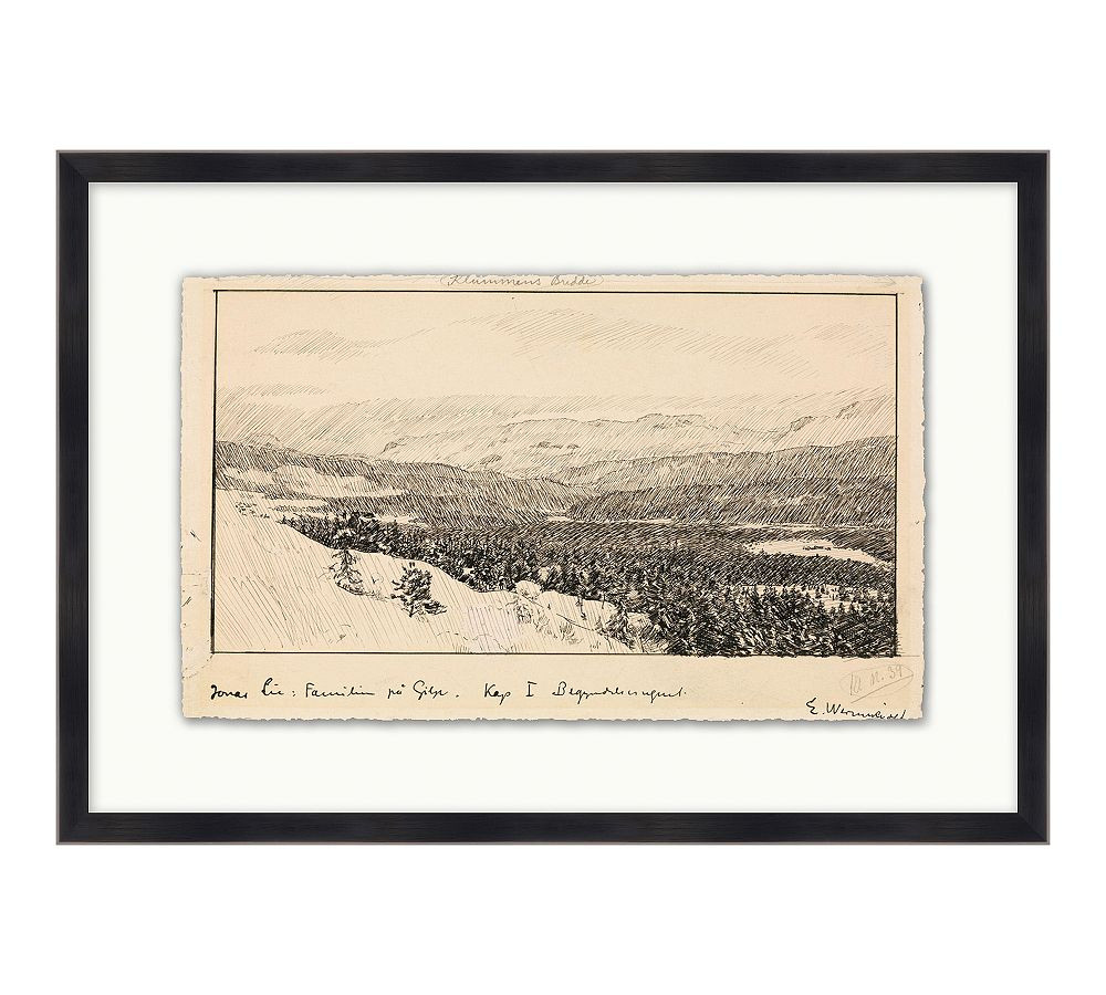 Landscape In Winter Framed Print | Pottery Barn (US)