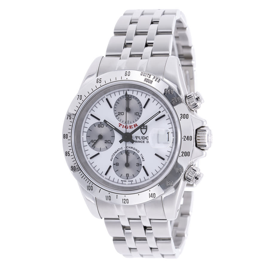 Pre-owned Tudor Tiger Prince Automatic White Dial Mens Watch 79280P | Jomashop.com & JomaDeals.com