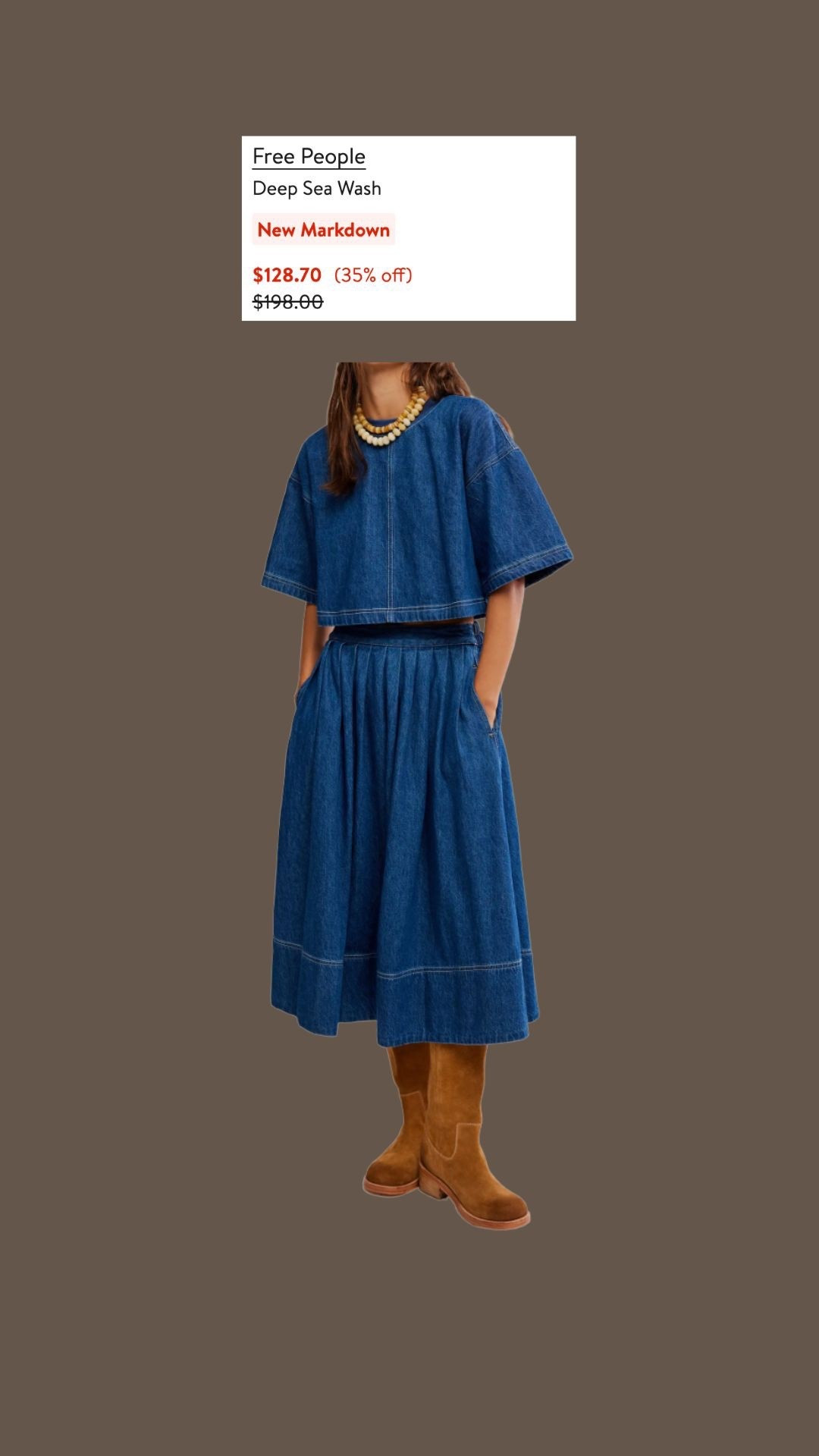 So into a denim set these days and going this cutie on markdown!! 

Dressupbuttercup.com #dressupbuttercup #dederaad 

#LTKSeasonal #LTKmomlife