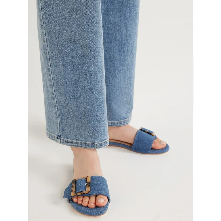 Scoop Women's Buckle Slide Sandals | Walmart (US)