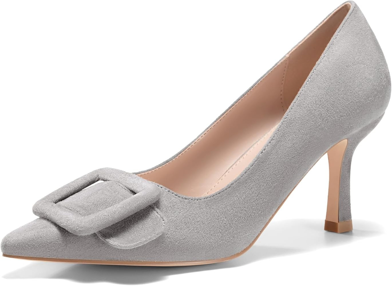 Coutgo Women's Closed Pointed Toe Pumps Stiletto High Heels Wedding Party Dress Shoes | Amazon (US)