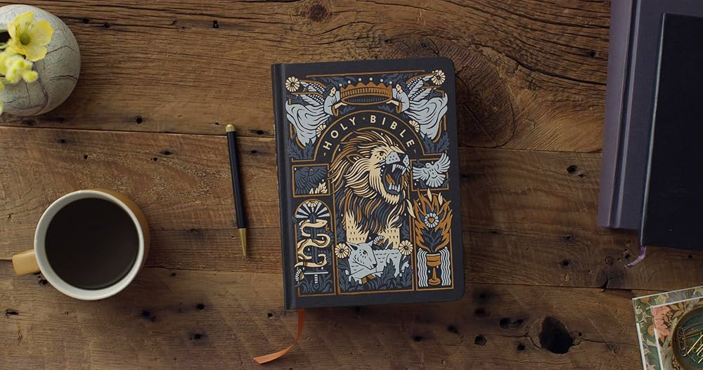 ESV Single Column Journaling Bible, Artist Series (Hardcover, Joshua Noom, The Lion and the Lamb)... | Amazon (US)