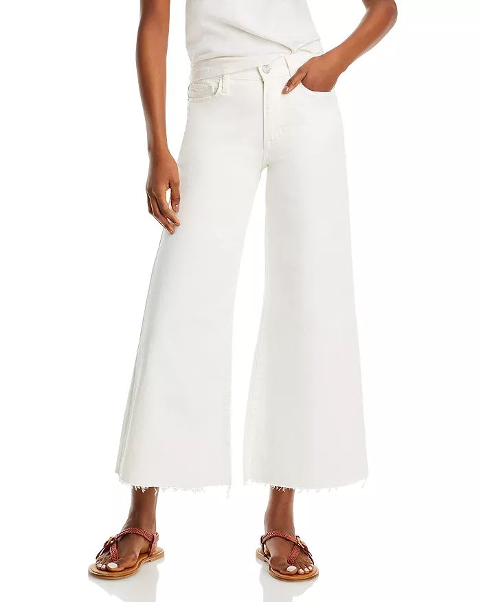 Le Palazzo High Rise Cropped Wide Leg Jeans in Au Natural | Bloomingdale's (US)