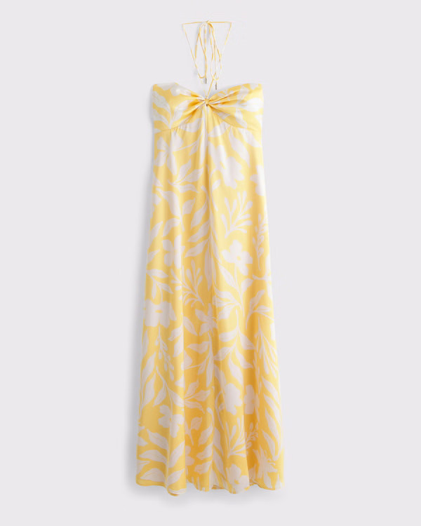 Women's Twist-Front Flowy Maxi Dress | Women's Dresses & Jumpsuits | Abercrombie.com | Abercrombie & Fitch (US)
