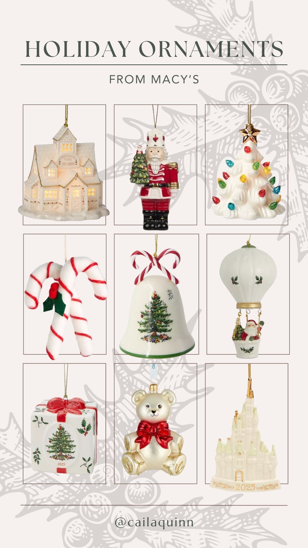 Holiday ornaments from Macys ♥️🎄

#LTKSeasonal #LTKHoliday #LTKGiftGuide