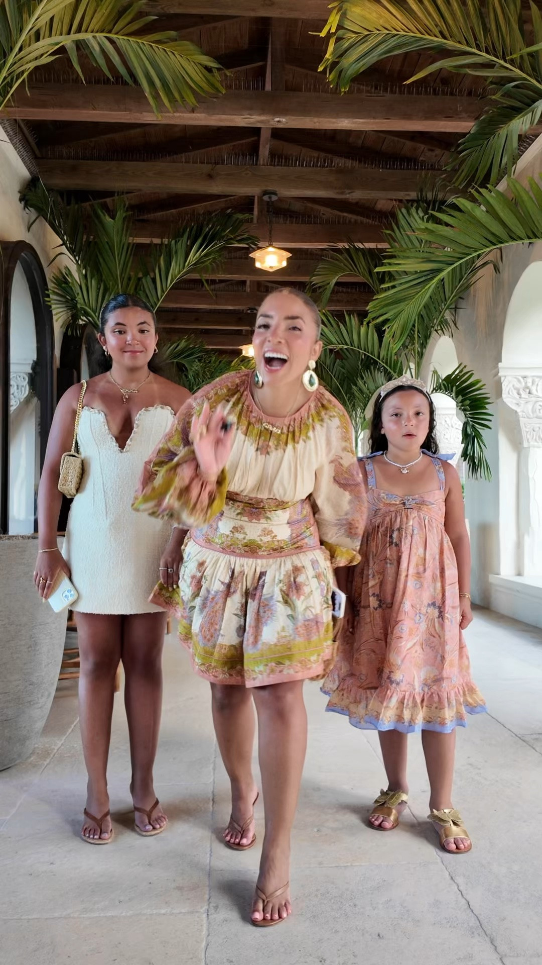 tching moments are always my favorite. 🤍 Putting together coordinating vacation outfits for the girls and me definitely takes a little extra planning, but seeing it all come together is so worth it. This Zimmermann look is one I’ll be wearing on repeat, and I love how timeless and elevated it feels 🫶🏽

#LTKOver40 #LTKTravel #LTKKids