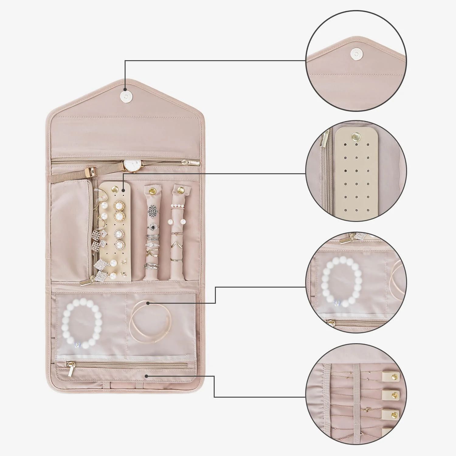 Peri Folding Jewelry Organizer | Bagsmart